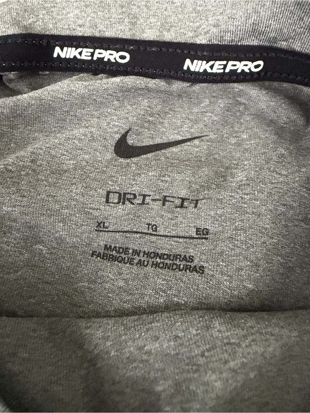Nike Gray Short Sleeve Logo Tee